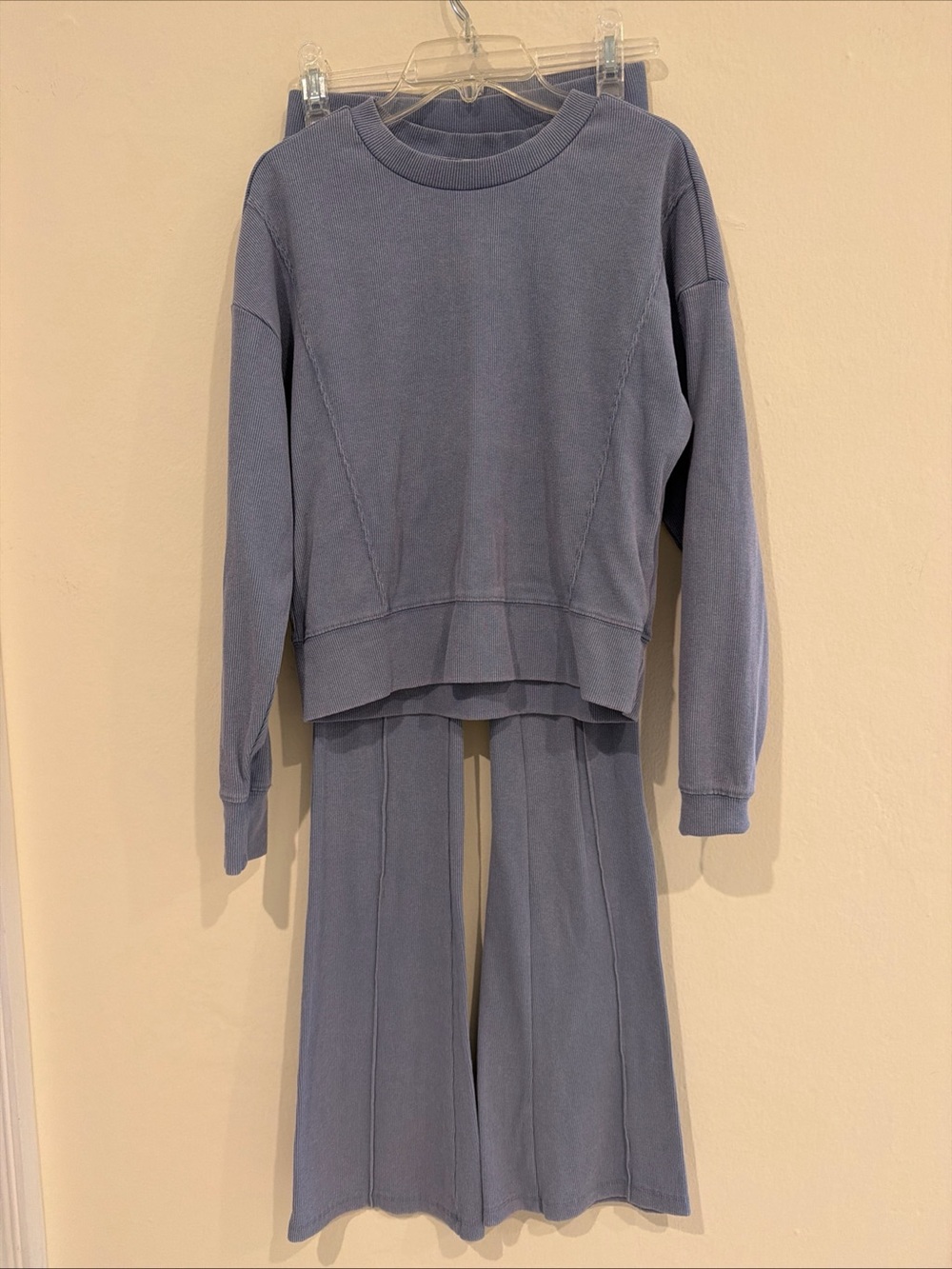 Hippie Rose Periwinkle Blue Pullover Top and Pants Set